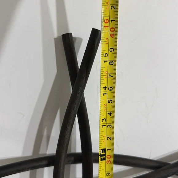 Dicksons Braided Black 16 x 9.5 Metal Hanging Wall Cross - Picture 2 of 4